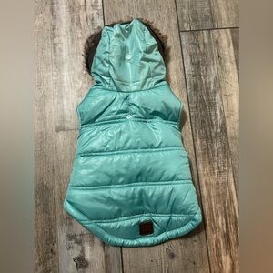 ❄️🐶 Teal Fur hooded Jacket 🐶❄️